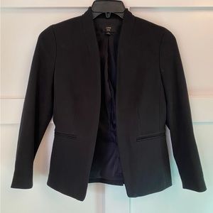 J. Crew Going-out Open Blazer In Stretch Twill Black Womens Size 2 H2743‎ Jacket